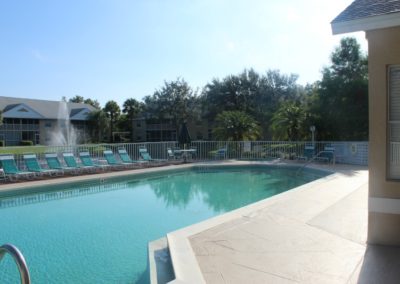 Pebble Shores Pool and Fountain