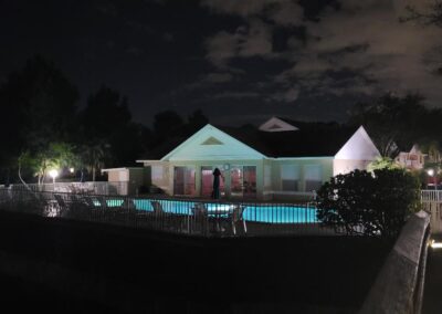 Pool at night